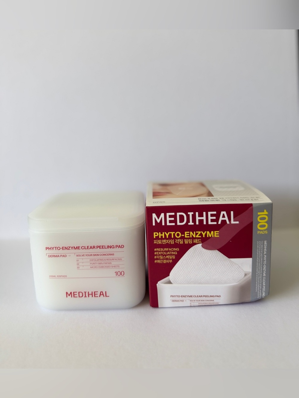 MEDIHEAL Toner Pads - Phyto Enzyme Exfoliating Peeling Pad (90 pads)